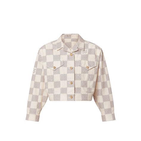 ladies damier denim jacket